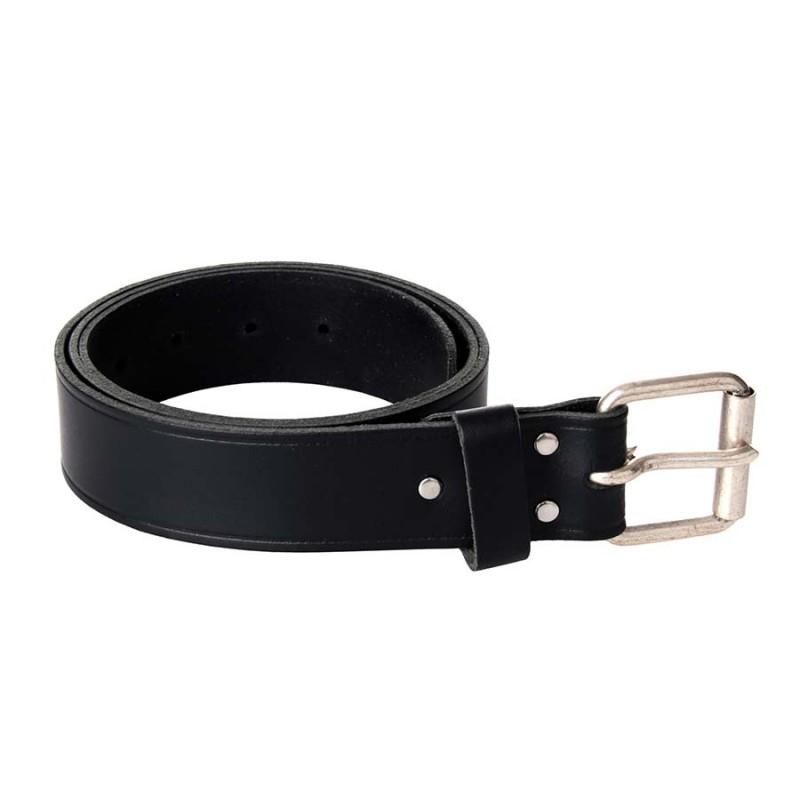  Riem Leder Zwart Met Gesp-1310-a